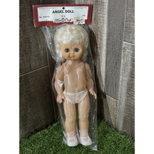 Vintage Fibre-Craft Angel Doll 13" Blonde Hair Blue Eyes‎ New in Package